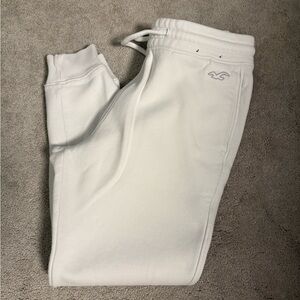 Hollister Mens  XS  cream Jogger Pants